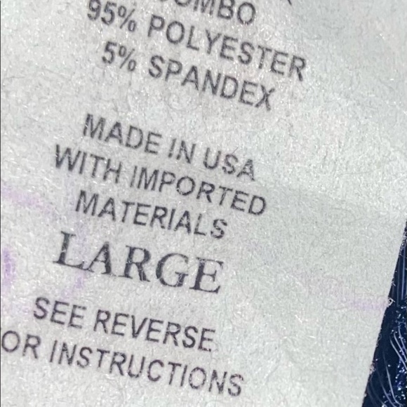 JM Flourette Women’s size large Blue w/White Polka Dots cardigan (C) - Picture 6 of 7